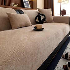 Minimalist Twill Chenille Sofa Cover Anti Slip Couch Cushion Slipcover Furniture