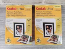 Lot Of 2 KODAK Premium Photo Paper, Instant Dry, High Gloss 4x6, 100 ct