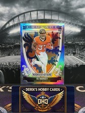 2025 Rookies & Stars - RJ Harvey RC #26 Crusade Silver Prizm - Broncos Rookie