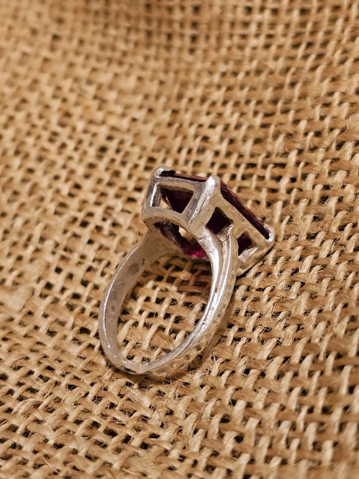 Huge Emerald Cut Sim Red Lab Created Ruby with So… - image 3