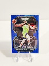 2021-22 Panini Prizm Karl-Anthony Towns Blue Shimmer #157 SSP #01/30 Wolves