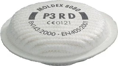 MOLDEX Partikelfilter 808001 EN 143:2021 P3 8 Stk. für Serie 8000
