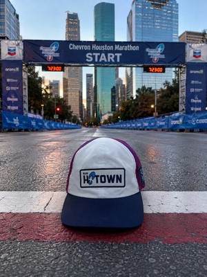 BOCO Gear 2023 Chevron Houston Marathon Run H-Town Running Cap Texas Flag NWOT