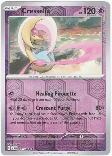 Pokemon -  Cresselia - 021/064 - Reverse Holo Rare - Shrouded Fable - NM/M