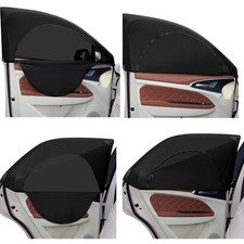 4 Pcs Car Window Shades Screen Breathable Car Side Windows Shades Cover Mesh ...