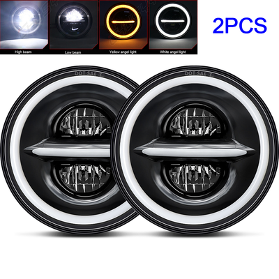 #ad for Mazda RX 7 79 1985 Pair 7quot; inch Round LED Headlights Hi Lo Beam H4 Bulbs $69.99