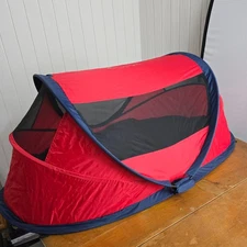 KidCo PeaPod pop up infant toddler camp tent w/blow-up air mattress & pad