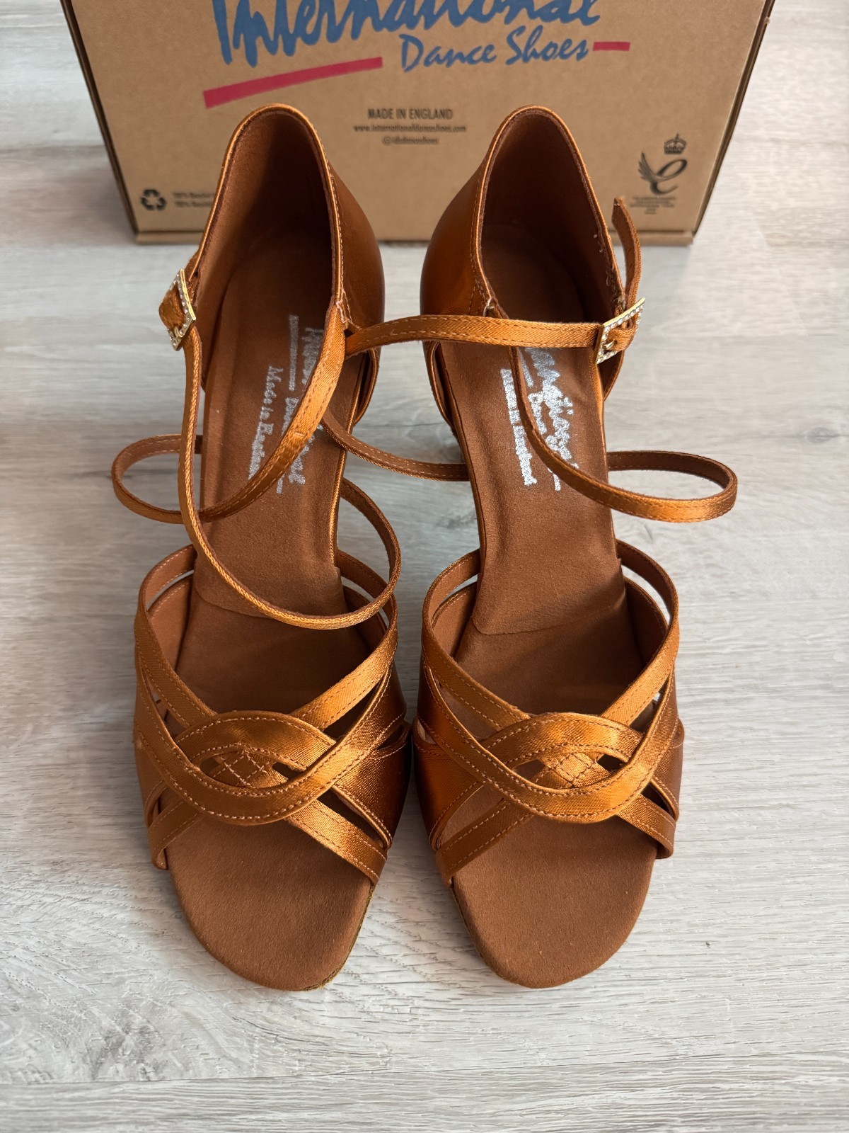 NEW International Dance Shoes Mia, Women's Latin Heels, 6.5 UK Narrow, 3" Heel