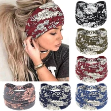 Wide Headbands for Women Knotted No Slip Head Bands Soft Turban Headband Hair...