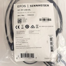 Sennheiser Epos SC 30 USB ML Headband headset Black Brand New Open Bag