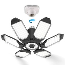 LED Garage Light Bulb 150W 15000LM Deformable Garage Lights Ceiling led with 6 A