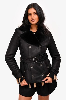 Burberry Brit shearling leather jacket - Size 6