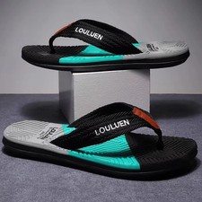Men’s Flip Flops – Cushioned Non-Slip Beach Sandals, Lightweight