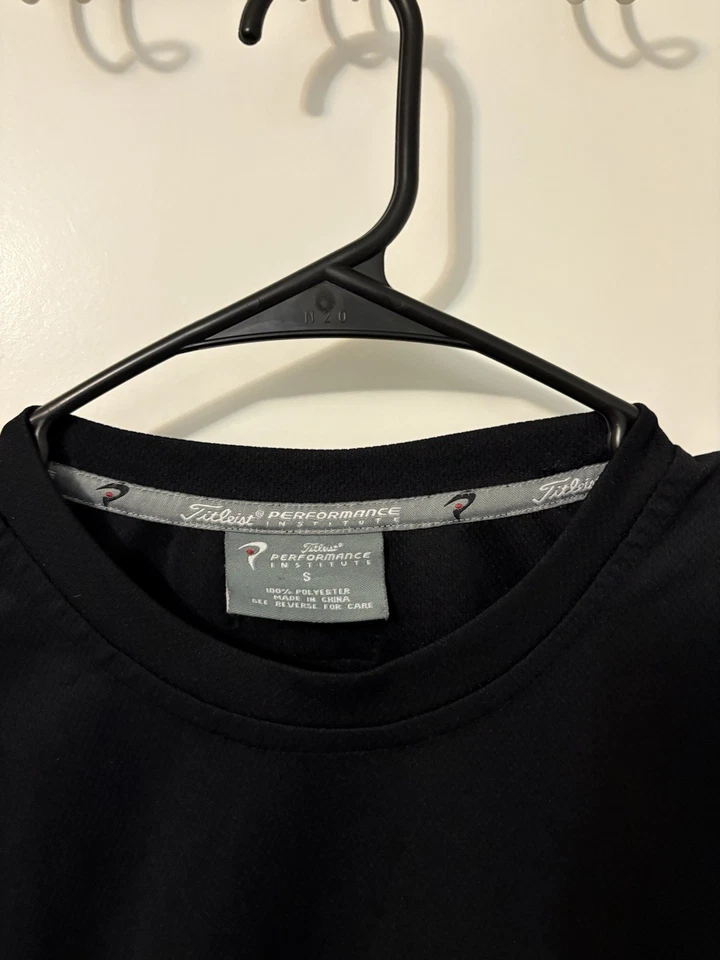 Рубашка для гольфа мужская Titleist Performance размер Small черная с коротким рукавом - Изображение 4 из 4