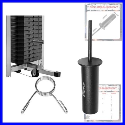Weight Stack Pin with 1 x Spring Collar,Weight Extender Pin,Fits Add 2'' Weigh...