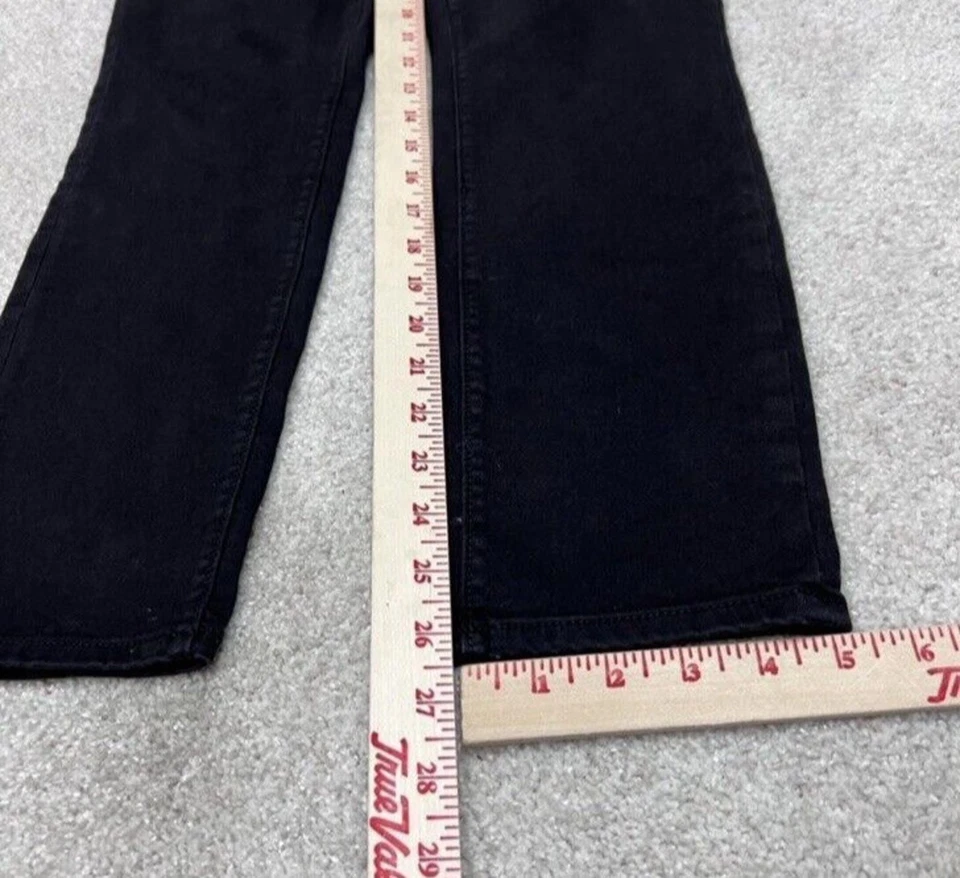 Ann Taylor LOFT Women's Black Modern Skinny Jeans Size 8 Pockets Tie Closure - Image 4 of 4