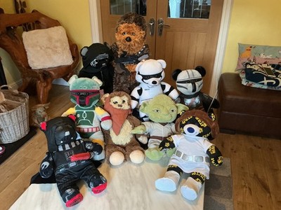 Build a Bear Star Wars Konvolut 9 Original Bären inkl: Chewbacca mit Boacaster