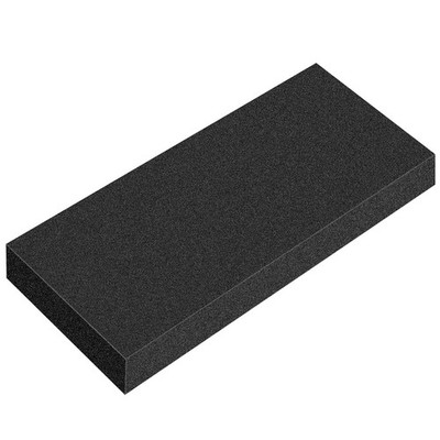 Polyurethane Foam Sheets, 54 x 16 x 2 Inch 54 x 16 x 2 IN, black