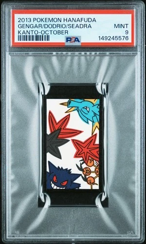 2013 POKEMON HANAFUDA KANTO OCTOBER DODRIO/GENGAR/SEADRA PSA 9