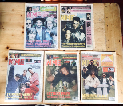 NME. New Musical Express Magazines.  June 1990. Five  issues. Two with Posters.