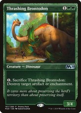 Thrashing Brontodon #197 *Normal* (LP) - Promo Pack: Core Set 2020 MTG