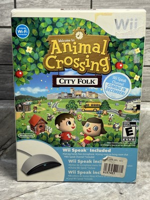 Nintendo Wii Animal Crossing City Folk + Wii Speak - NEW / SEALED - BIG BOX RARE