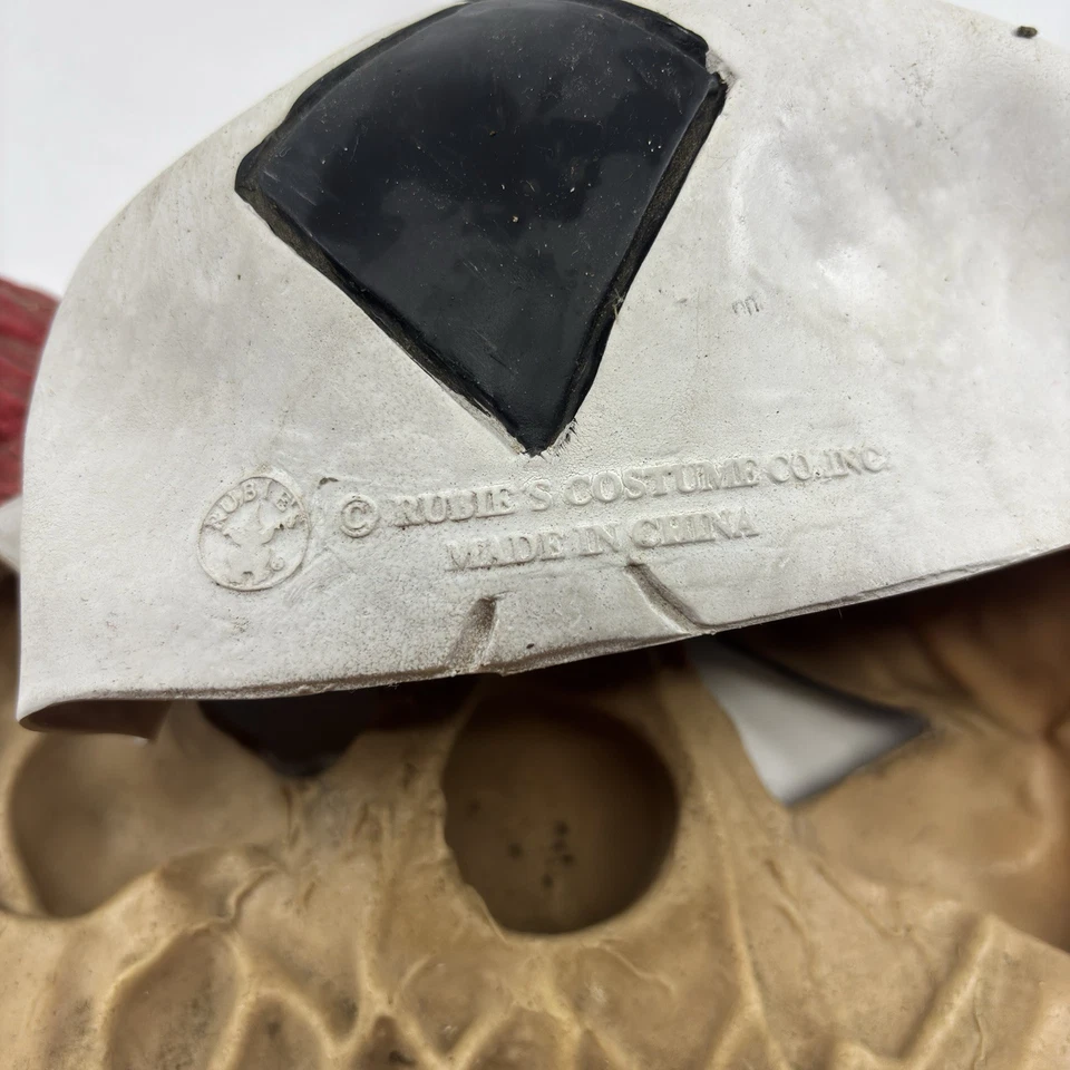 Rubies Evil Clown Latex Mask Red Hair Scary Horror Halloween Costume - Image 3 of 4