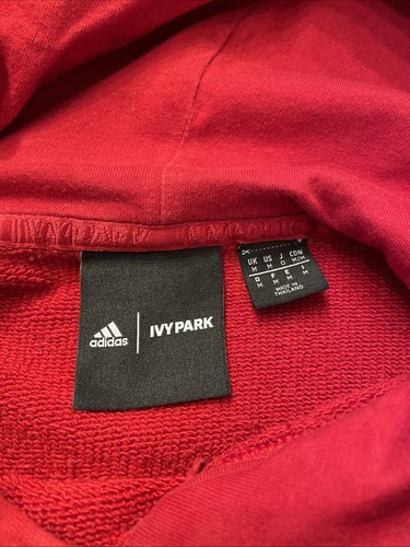ADIDAS x IVY PARK Sz Med Unisex 3-Stripes Red Heart Hoodie Beyonce Sweatshirt - Picture 5 of 12