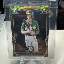 Zack (Zach) Gelof 2023 Bowman Chrome BCP-1 Green  Army Glow Refractor 45/75💥💥