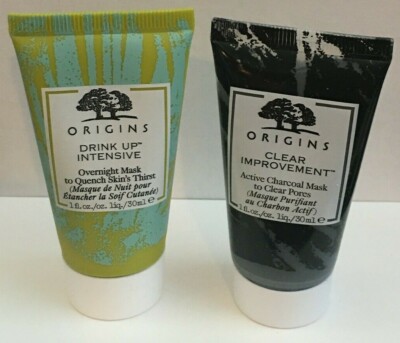 Origins Clear Improvement + Drink Up Intensive Overnight Mask 1 oz/30 ml Each