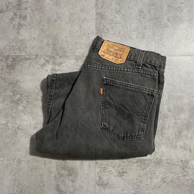 90S Usa Made Black Denim Levi