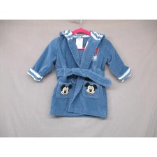 Disney Blue Soft Comfy Hooded Robe Kids Size 6-9M