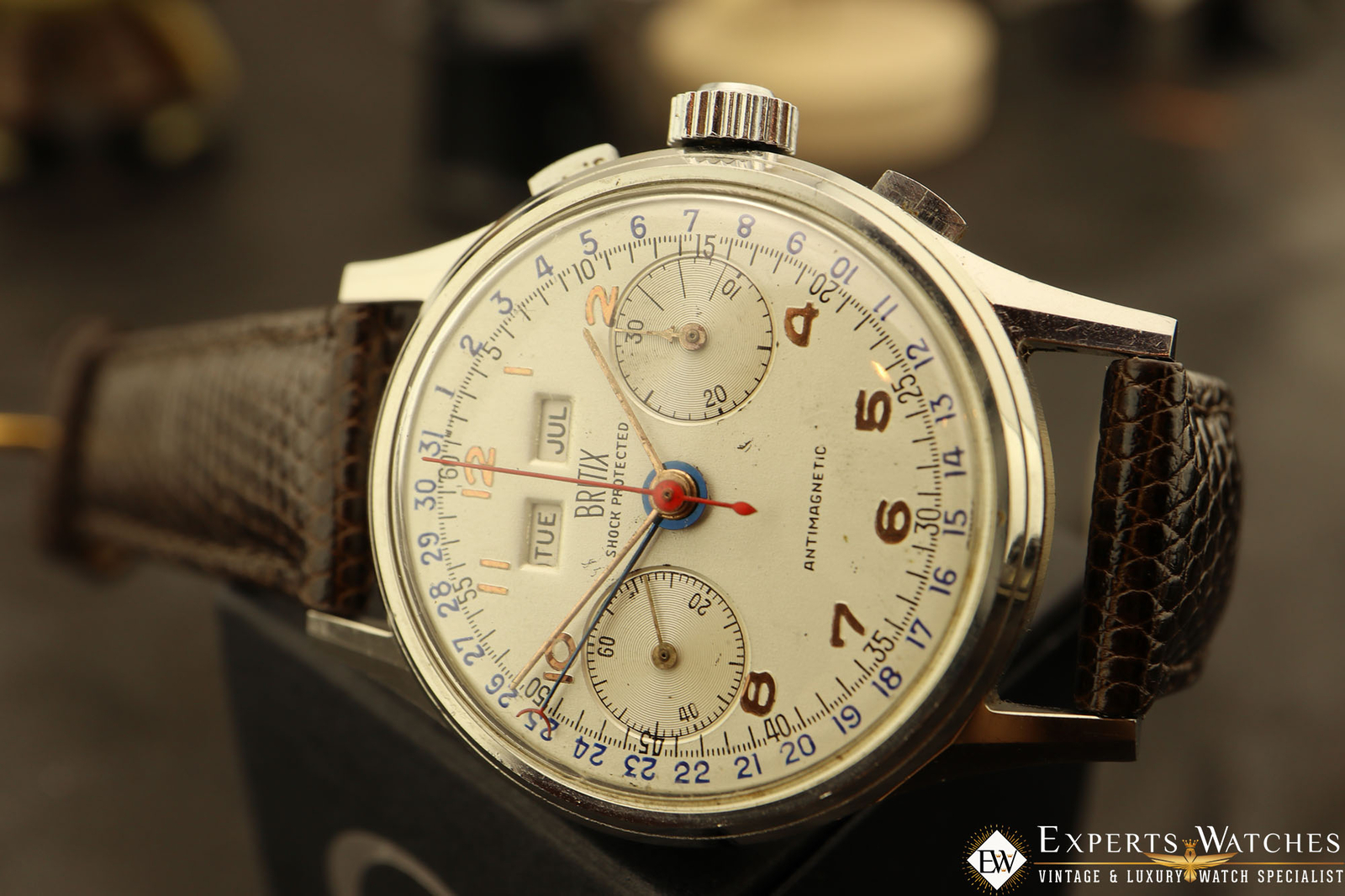 1950s Serviced Vintage Britix Valjoux 72C Triple Date Calendar ...