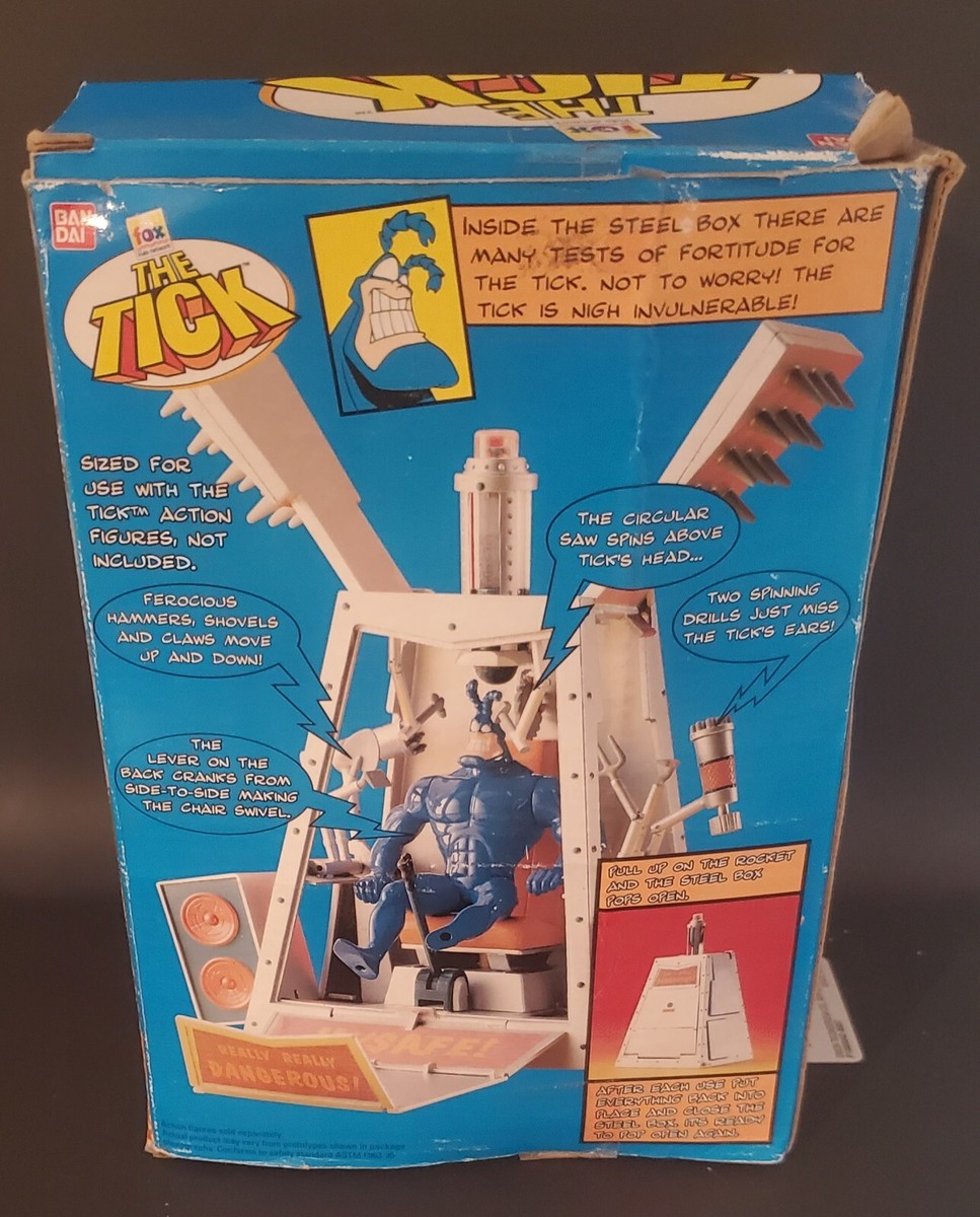 The Tick THE STEEL BOX TORTURE CHAMBER PLAY SET 1995 Bandai Toys