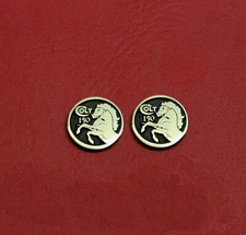 Colt 150th 1/2" Brass Grip Medallions 1 pair