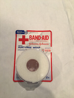 BAND-AID First Aid self adhere Hurt-Free Wrap, Medium 2 inch NEW sealed package