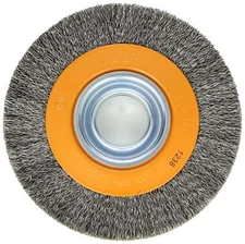Walter 13B060 Stringer Bead Wheel Brush 6 in. Orange Abrasive Wheel Brush