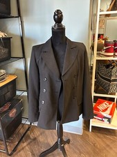 DKNY Gray Blazer Jacket 100 wool