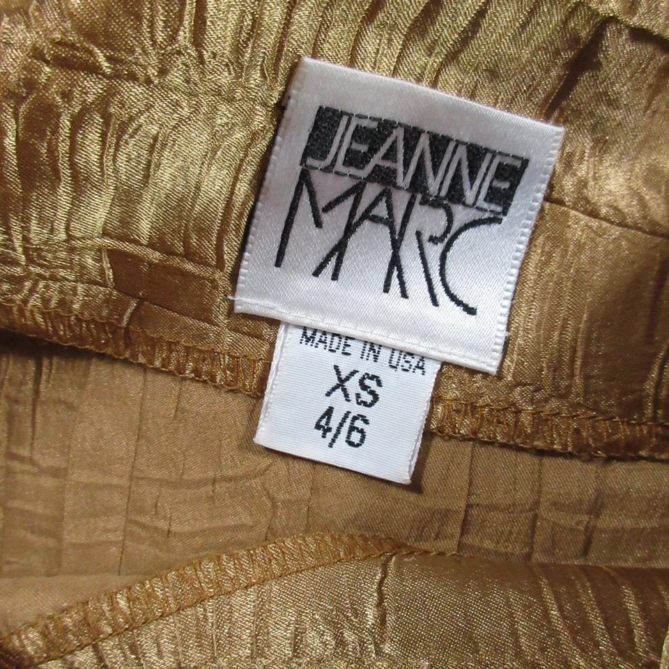 Vintage Jeanne Marc Outfit Pants Bolero Jacket Abstract Color Block Patchwork XS - Image 4 of 4