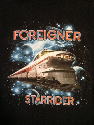 Star Rider Text Foreigner StarRider Band Tour Shirt Black Unisex S-5XL 1V0208 | eBay