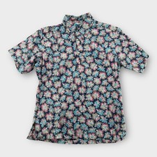 Vintage Pride Of Hawaii Shirt Mens Medium Button Up Short Sleeve Surf Hawaiian