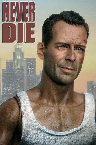 1/6 Never Die Bruce Willis Carving Wounded Ver Male Head Sculpt For 12'' Figure - Picture 3 of 7