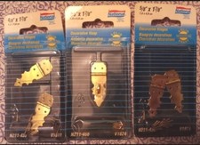 1996 National Solid Brass Hasp  4 Hinges Sets-5/8" x 1-7/8"-NEW/Sealed-Vintage 
