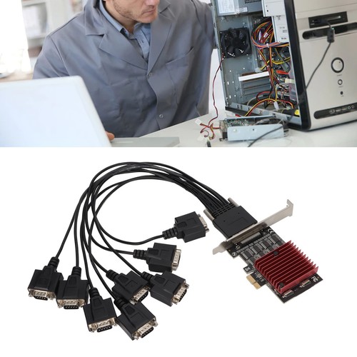 Expansion Card Pcie To 8 Port Pci Express X1 To Db9 Com Rs232 Convertor For HEN - Picture 13 of 22