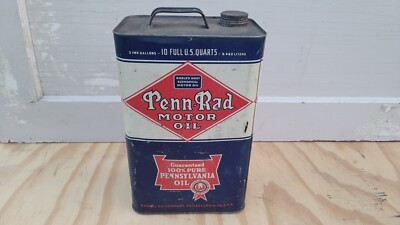 Vintage Antique Early Penn Rad 2 Gallon Oil Can RARE Radbill ...