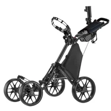 CaddyTek CaddyCruiser ONE Pro One-Click Folding 4 Wheel Golf Buggy - Dark Grey