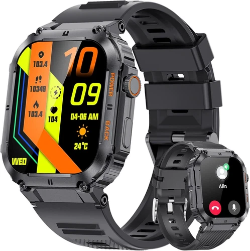 2025 Military Rugged Smart Watch For Men/Women(Answer /Make Call)Fitness Tracker - Picture 1 of 19