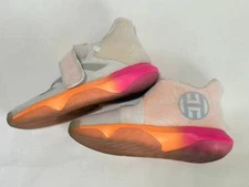 ADIAS size 4 White Pink Orange Ortholite Tennis Sneaker Shoes B36A