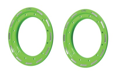 DWT Alumilte Rok'N Lock G2 G3 Replacement Beadlock Rings Pair 9'' Green