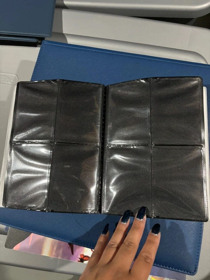 Monster Protector 4 bolsos branco carregamento lateral cartão Yugioh Pokemon Binder - Imagem 3 de 3